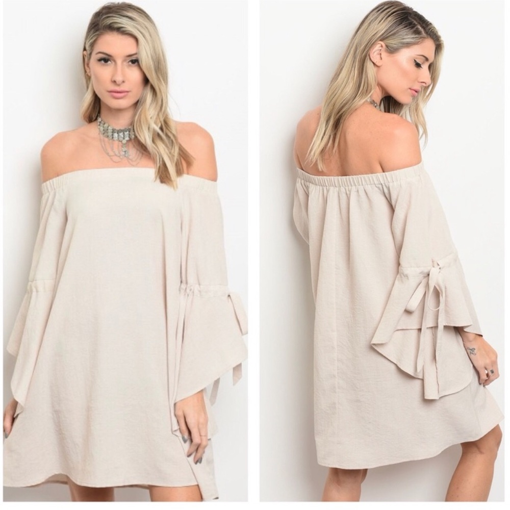 🆓BUY 2 GET 1 FREE off the shoulder dress - Picture 1 of 2